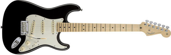 Guitarra Electrica Fender American Standard Stratocaster®, diapasón de arce, negro 0113002706 - The Music Site