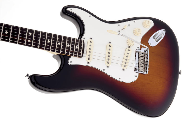 Guitarra Electrica Fender American Standard Stratocaster®, diapasón de palisandro, rayos de sol de 3 colores 0113000700 - The Music Site