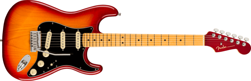 Guitarra Electrica Fender American Ultra Luxe Stratocaster®, Maple Fingerboard, Plasma Red Burst 0118062773 - The Music Site