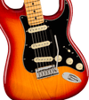 Guitarra Electrica Fender American Ultra Luxe Stratocaster®, Maple Fingerboard, Plasma Red Burst 0118062773 - The Music Site