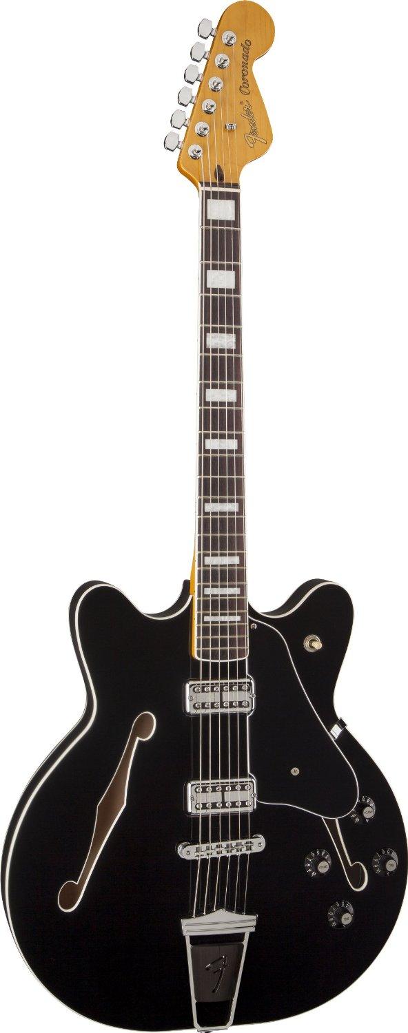 Guitarra Electrica Fender Coronado Guitar, Rosewood Fingerboard, Black - The Music Site
