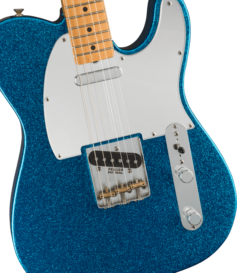 Guitarra Electrica Fender J Mascis Telecaster®, diapasón de arce, Bottle Rocket Blue Flake 0140262326 - The Music Site