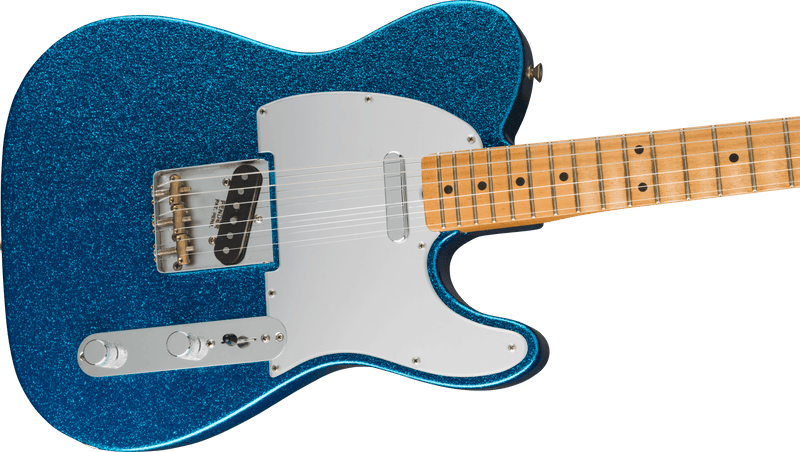 Guitarra Electrica Fender J Mascis Telecaster®, diapasón de arce, Bottle Rocket Blue Flake 0140262326 - The Music Site