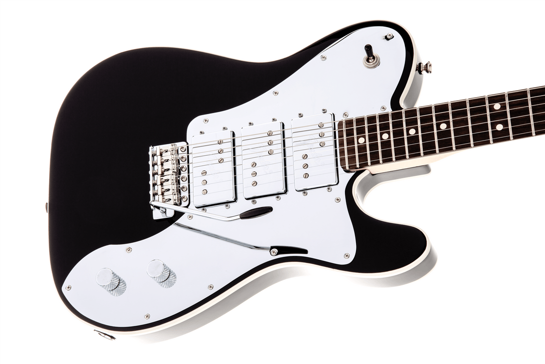 Guitarra Electrica Fender J5 Triple Tele® Deluxe, diapasón de palisandro, negro0130050306 - The Music Site