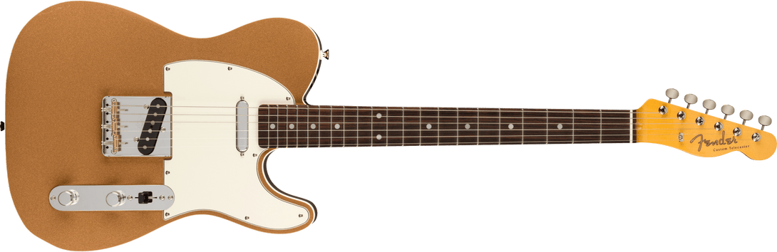 Guitarra Electrica Fender JV Modified '60s Custom Telecaster®, diapasón de palisandro, Firemist Gold 0251900353 - The Music Site