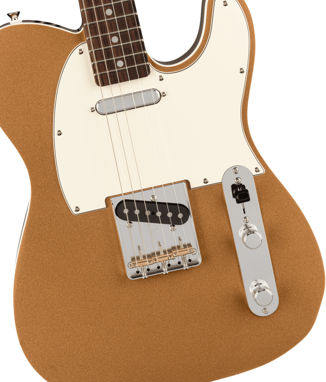 Guitarra Electrica Fender JV Modified '60s Custom Telecaster®, diapasón de palisandro, Firemist Gold 0251900353 - The Music Site