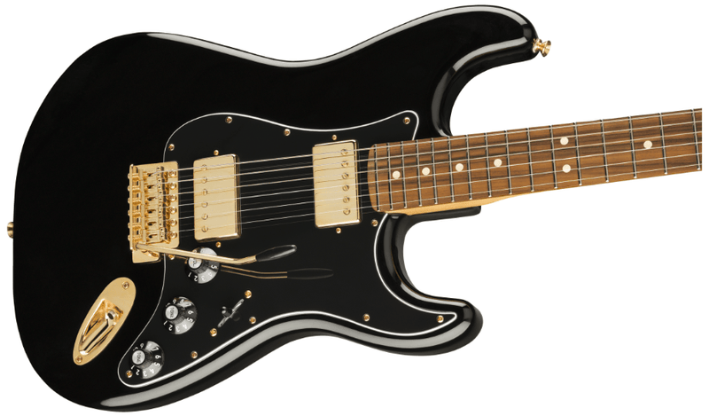 Guitarra Electrica Fender Mahogany Blacktop Stratocaster®, Pau Ferro Fingerboard, Black with Gold Hardware 0147901506 Limited Edition - The Music Site