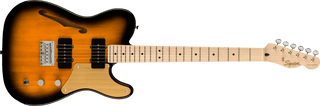 Guitarra Electrica Fender Paranormal Cabronita Telecaster® Thinline, diapasón de arce, golpeador anodizado dorado, Sunburst de 2 colores - The Music Site