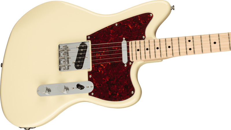 Guitarra Electrica Fender Paranormal Offset Telecaster®, Maple Fingerboard, Tortoiseshell Pickguard, Olympic White0377005505 - The Music Site