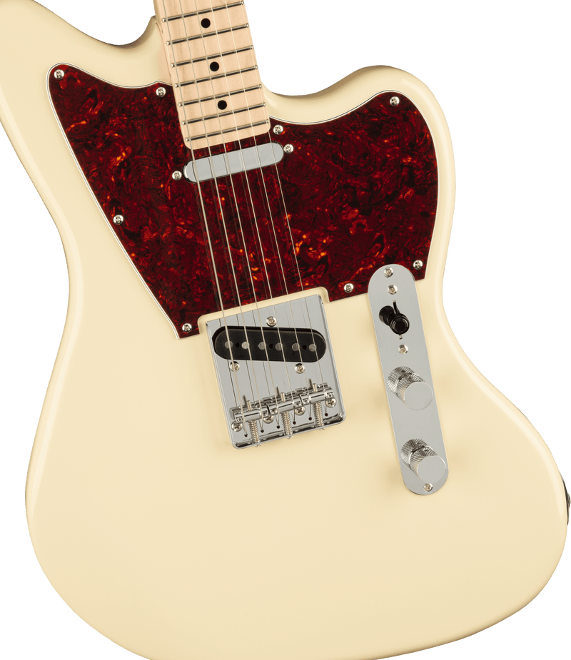 Guitarra Electrica Fender Paranormal Offset Telecaster®, Maple Fingerboard, Tortoiseshell Pickguard, Olympic White0377005505 - The Music Site