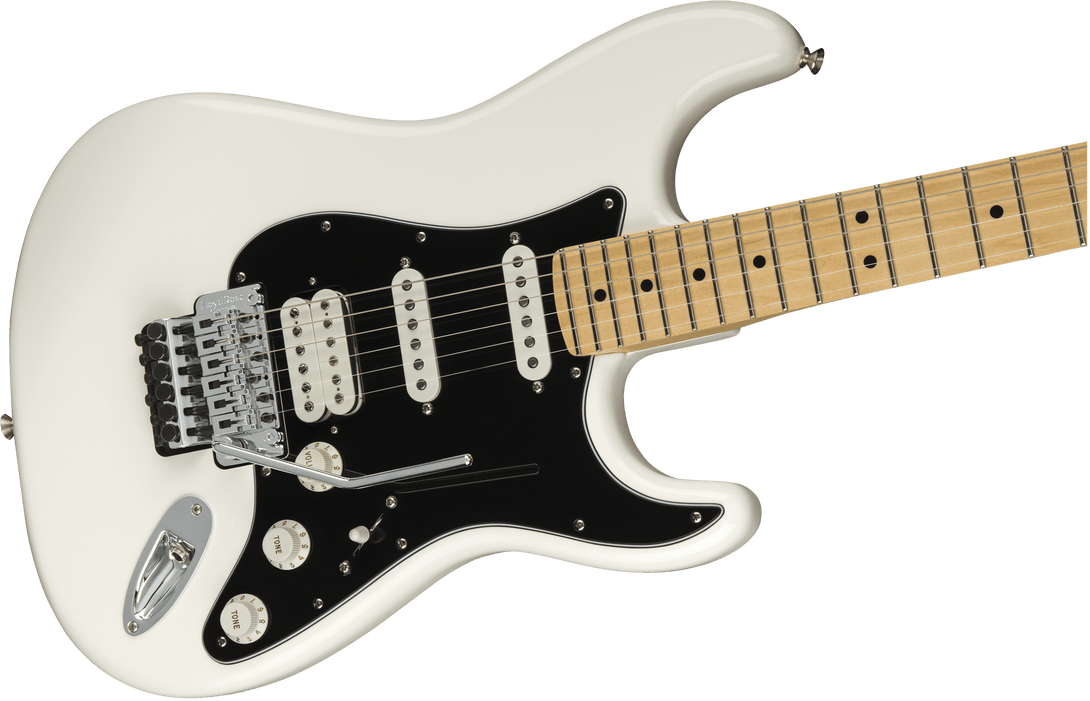 Guitarra Electrica Fender Player Stratocaster® con Floyd Rose®, diapasón de arce, blanco polar1149402515 - The Music Site