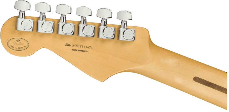 Guitarra Electrica Fender Player Stratocaster® de edición limitada HSS Plus Top, diapasón de arce, Blue Burst 0140218573 - The Music Site