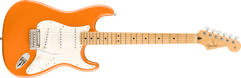 Guitarra Electrica Fender Player Stratocaster®, diapasón de arce, naranja capri 0144502582 - The Music Site