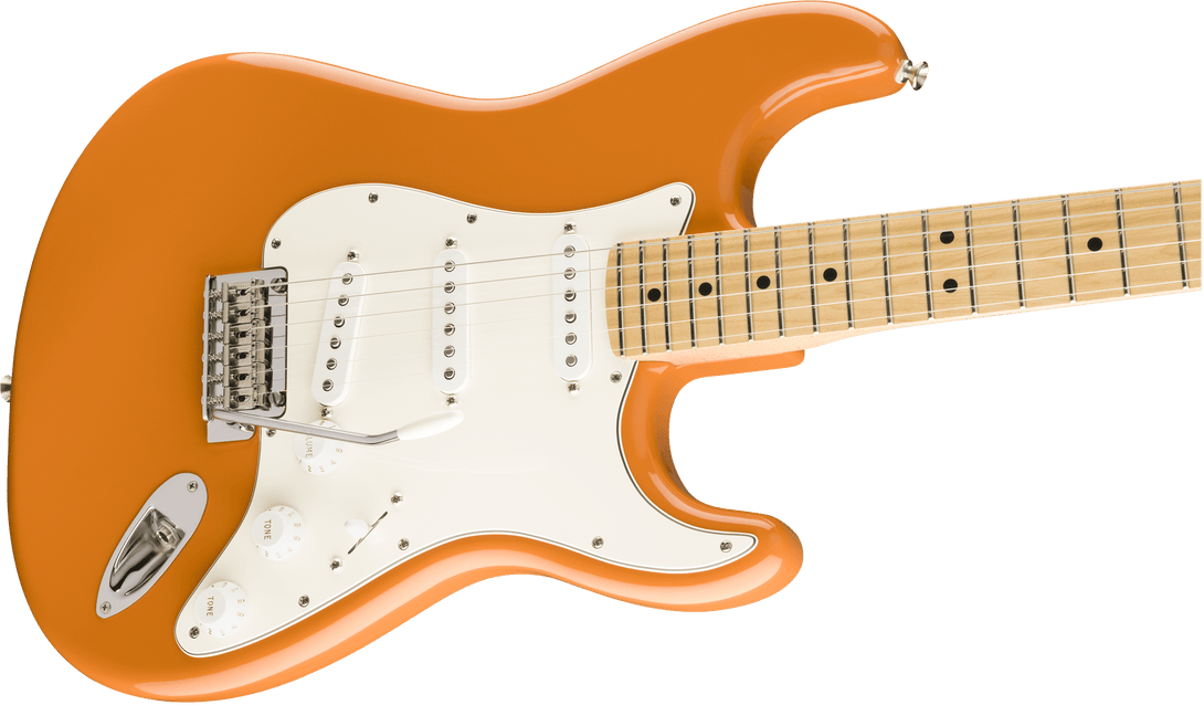 Guitarra Electrica Fender Player Stratocaster®, diapasón de arce, naranja capri 0144502582 - The Music Site