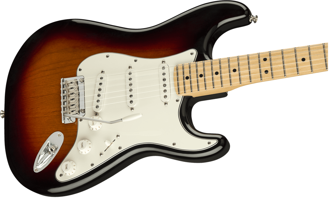 Guitarra Electrica Fender Player Stratocaster®, diapasón de arce, rayos de sol de 3 colores 0144502500 - The Music Site