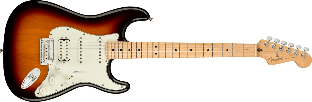 Guitarra Electrica Fender Player Stratocaster® HSS, Maple Fingerboard, 3-Color Sunburst 0144522500 - The Music Site