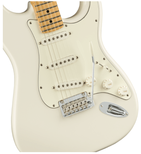 Guitarra Electrica Fender Player Stratocaster®, Maple Fingerboard, Polar White 0144502515 - The Music Site
