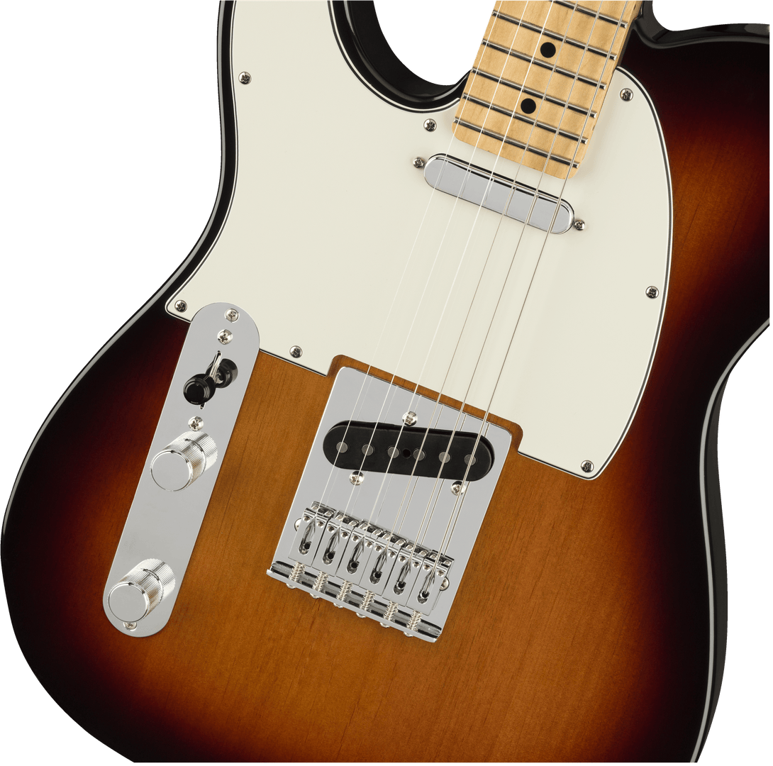 Guitarra Electrica Fender Player Telecaster® Left-Handed, Maple Fingerboard, 3-Color Sunburst 0145222500 Zurda - The Music Site