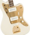 Guitarra Electrica Fender Squier 40th Anniversary Jazzmaster®, Gold Edition, diapasón de laurel, golpeador anodizado dorado, blanco olímpico 0379420505 - The Music Site