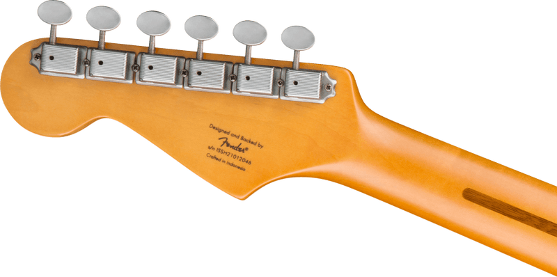 Guitarra Electrica Fender Squier 40th Anniversary, Stratocaster® Vintage Edition, diapasón de arce, golpeador anodizado dorado, verde espuma marina satinada 0379511503 - The Music Site