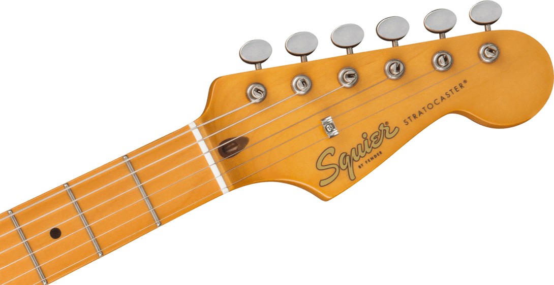 Guitarra Electrica Fender Squier 40th Anniversary, Stratocaster® Vintage Edition, diapasón de arce, golpeador anodizado dorado, verde espuma marina satinada 0379511503 - The Music Site
