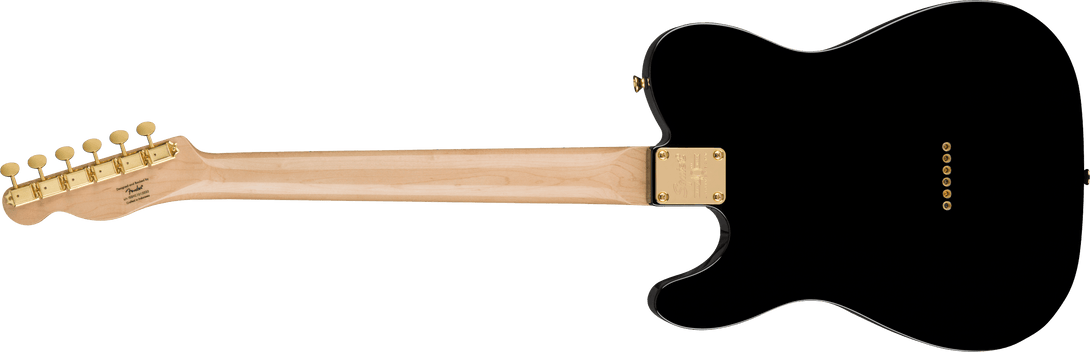 Guitarra Electrica Fender Squier 40th Anniversary Telecaster®, Gold Edition, diapasón de laurel, golpeador anodizado dorado, negro 0379400506 - The Music Site