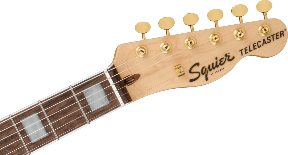 Guitarra Electrica Fender Squier 40th Anniversary Telecaster®, Gold Edition, diapasón de laurel, golpeador anodizado dorado, negro 0379400506 - The Music Site