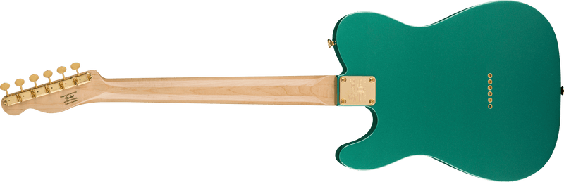 Guitarra Electrica Fender Squier 40th Anniversary Telecaster®, Gold Edition, diapasón de laurel, golpeador anodizado dorado, verde Sherwood metalizado 0379400546 - The Music Site