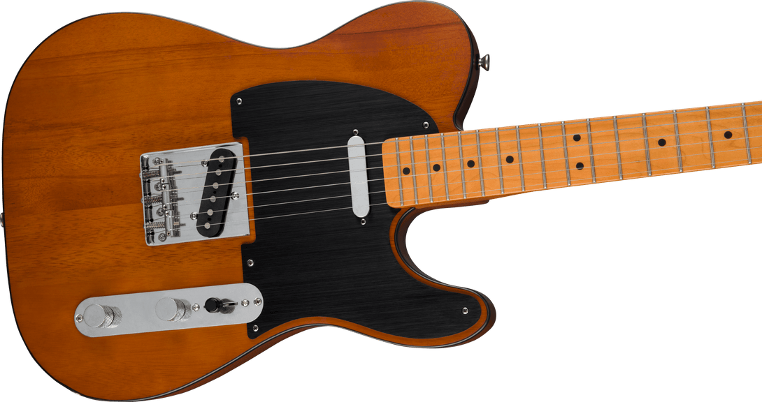 Guitarra Electrica Fender Squier 40th Anniversary Telecaster®, Vintage Edition, diapasón de arce, golpeador anodizado negro, moca satinado 0379501529 - The Music Site