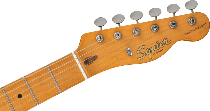 Guitarra Electrica Fender Squier 40th Anniversary Telecaster®, Vintage Edition, diapasón de arce, golpeador anodizado negro, moca satinado 0379501529 - The Music Site