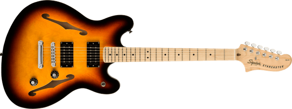 Guitarra Electrica Fender Squier Affinity Series™ Starcaster®, Maple Fingerboard, 3-Color Sunburst 0370590500 - The Music Site