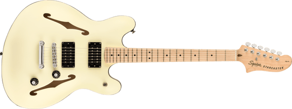 Guitarra Electrica Fender Squier Affinity Series™ Starcaster®, Maple Fingerboard, Olympic White - The Music Site