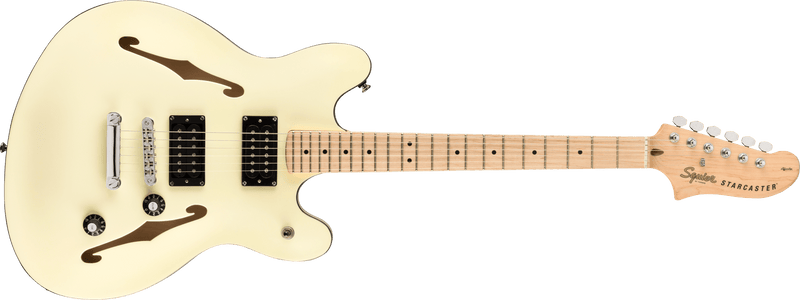 Guitarra Electrica Fender Squier Affinity Series™ Starcaster®, Maple Fingerboard, Olympic White - The Music Site