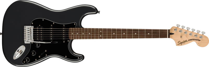 Guitarra Electrica Fender Squier Affinity Series™ Stratocaster® HSS Pack, Laurel Fingerboard, Charcoal Frost Metallic, Gig Bag, 15G - 120 0372821069 - The Music Site