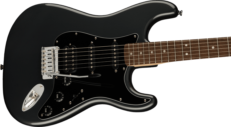 Guitarra Electrica Fender Squier Affinity Series™ Stratocaster® HSS Pack, Laurel Fingerboard, Charcoal Frost Metallic, Gig Bag, 15G - 120 0372821069 - The Music Site