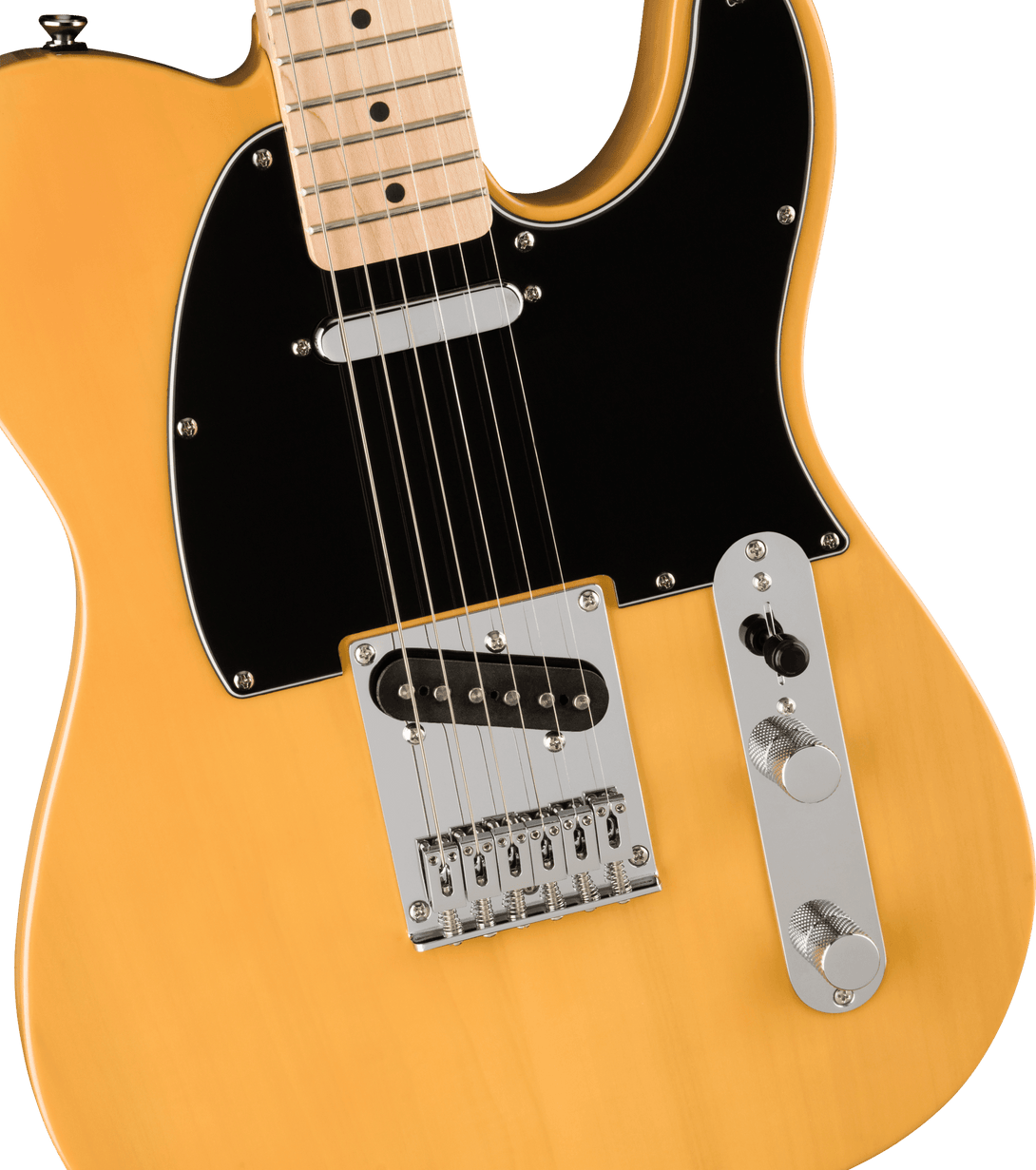 Guitarra Electrica Fender Squier Affinity Series™ Telecaster®, diapasón de arce, golpeador negro, rubio caramelo 0378203550 - The Music Site