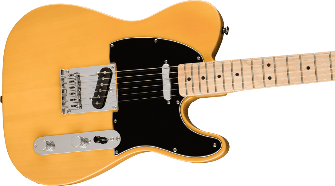 Guitarra Electrica Fender Squier Affinity Series™ Telecaster®, diapasón de arce, golpeador negro, rubio caramelo 0378203550 - The Music Site