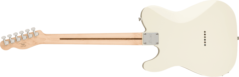 Guitarra Electrica Fender Squier Affinity Series™ Telecaster®, diapasón de laurel, golpeador blanco, blanco olímpico 0378200505 - The Music Site