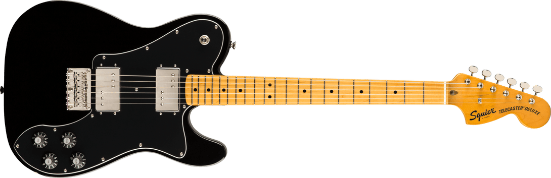 Guitarra Electrica Fender Squier Classic Vibe '70s Telecaster® Deluxe, Maple Fingerboard, Black 0374060506 - The Music Site