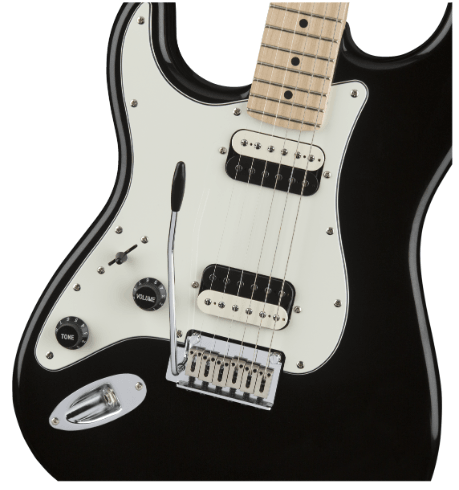 Guitarra Electrica Fender Squier Contemporary Stratocaster® HH Left-Handed, Maple Fingerboard, Black Metallic 0370229565 - The Music Site