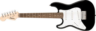 Guitarra Electrica Fender Squier Mini Stratocaster® para zurdos, diapasón de laurel, negro 0370123506 - The Music Site