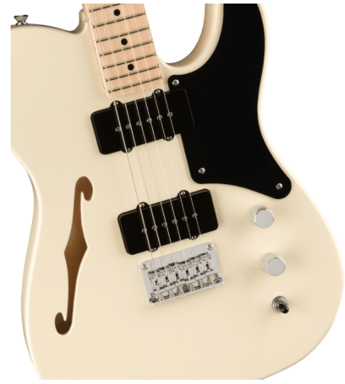 Guitarra Electrica Fender Squier Paranormal Cabronita Telecaster® Thinline, Maple Fingerboard, Olympic White 0377020505 - The Music Site