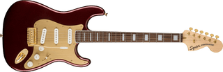 Guitarra Electrica Fender Squier Stratocaster® del 40 aniversario, edición dorada, diapasón de laurel, golpeador anodizado dorado, rojo rubí metalizado 0379410515 - The Music Site