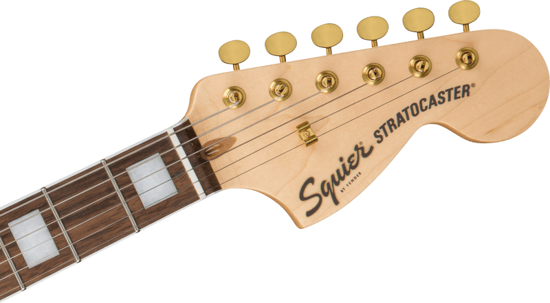 Guitarra Electrica Fender Squier Stratocaster® del 40 aniversario, edición dorada, diapasón de laurel, golpeador anodizado dorado, rojo rubí metalizado 0379410515 - The Music Site