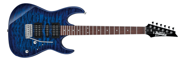 Guitarra Electrica Ibanez Grx70Qa-Transparent Blue Burst - The Music Site