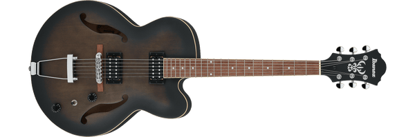 Guitarra Electrica Ibanez Hollow Body Af55-Transparent Black Flat - The Music Site