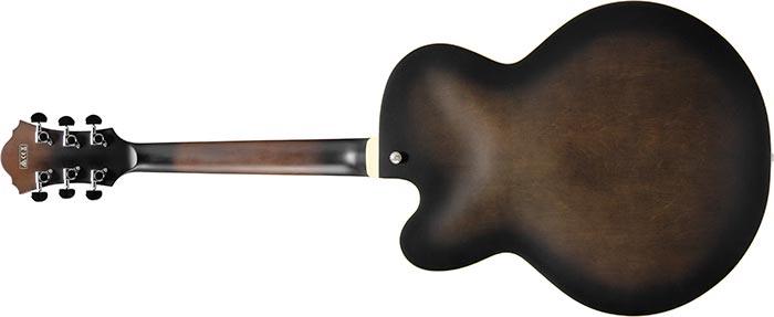 Guitarra Electrica Ibanez Hollow Body Af55-Transparent Black Flat - The Music Site