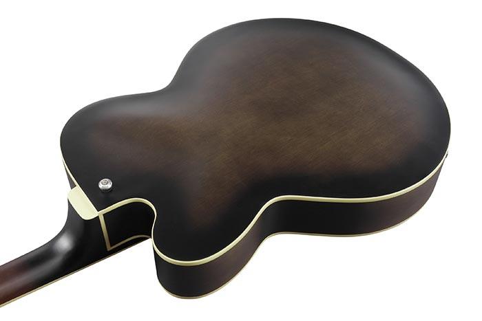 Guitarra Electrica Ibanez Hollow Body Af55-Transparent Black Flat - The Music Site