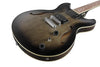 Guitarra Electrica Ibanez Hollow Body As53-Transparent Black Flat - The Music Site