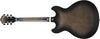 Guitarra Electrica Ibanez Hollow Body As53-Transparent Black Flat - The Music Site